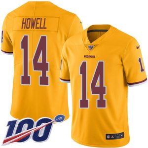 commanders #14 sam howell gold youth stitched nfl limited rush 100th season cheap jersey