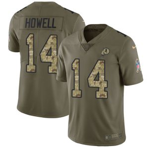 Commanders #14 Sam Howell Olive/Camo Youth Stitched NFL Limited 2024 Salute To Service Jersey