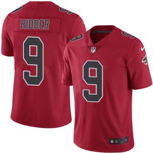 Falcons #9 Desmond Ridder Red Stitched Youth NFL Limited Rush Jersey