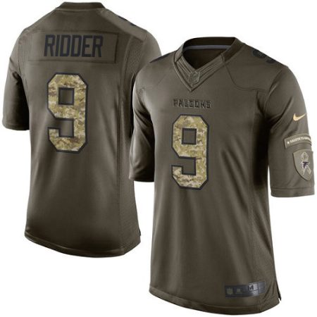 Falcons #9 Desmond Ridder Green Stitched Youth NFL Limited 2024 Salute to Service Jersey