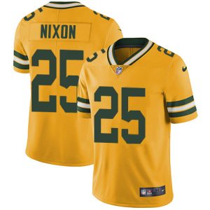 packers #25 keisean nixon yellow youth stitched nfl limited rush cheap jersey