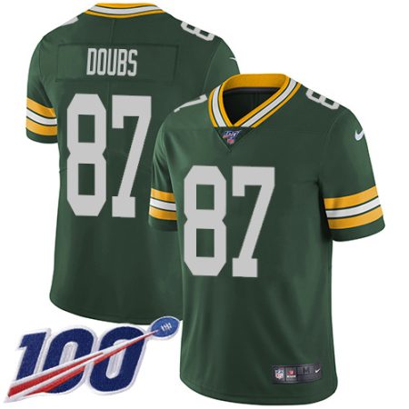 elite Packers #87 Romeo Doubs Green Team Color Youth Stitched NFL 100th Season Vapor Untouchable Limited Jersey