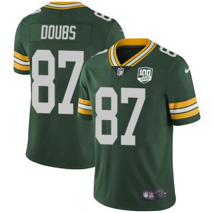 Packers #87 Romeo Doubs Green Team Color Youth 100th Season Stitched NFL Vapor Untouchable Limited Jersey