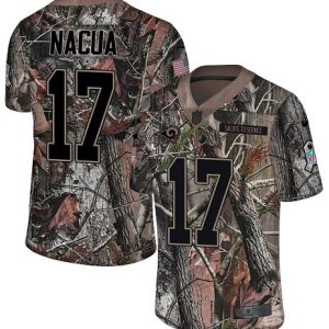 cheap Rams #17 Puka Nacua Camo Youth Stitched NFL Limited Rush Realtree Jersey