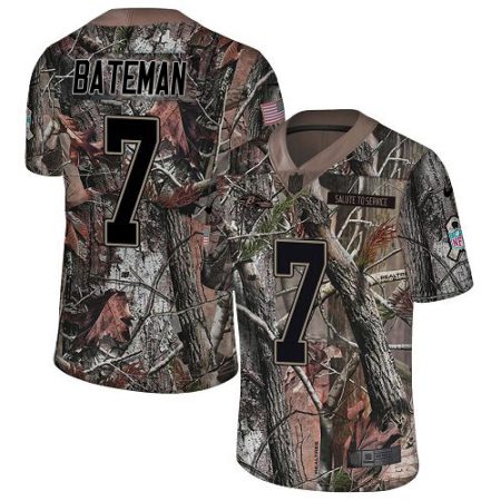 elite Ravens #7 Rashod Bateman Camo Youth Stitched NFL Limited Rush Realtree Jersey