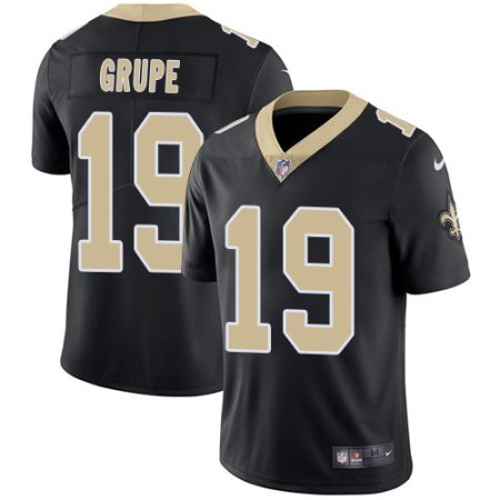 saints #19 blake grupe black team color youth stitched nfl vapor untouchable limited elite jersey