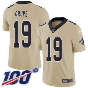 saints #19 blake grupe gold youth stitched nfl limited inverted legend 100th season cheap jersey