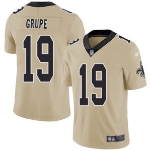 elite Saints #19 Blake Grupe Gold Youth Stitched NFL Limited Inverted Legend Jersey