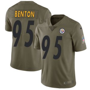 Steelers #95 Keeanu Benton Olive Youth Stitched NFL Limited 2024 Salute to Service Jersey