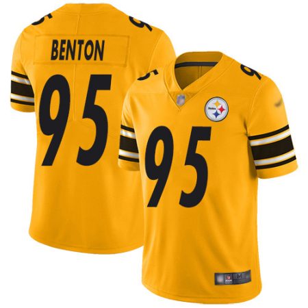 Steelers #95 Keeanu Benton Gold Youth Stitched NFL Limited Inverted Legend Jersey