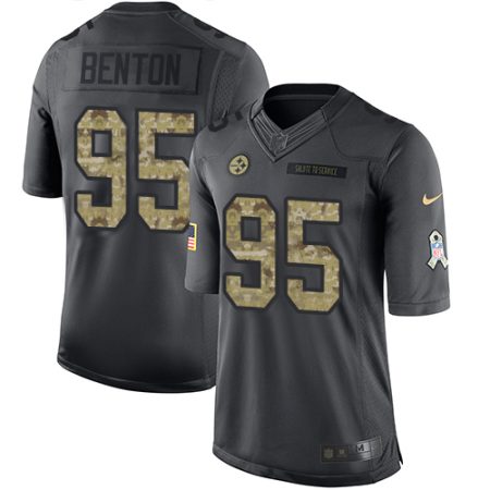 cheap Steelers #95 Keeanu Benton Black Youth Stitched NFL Limited 2024 Salute to Service Jersey