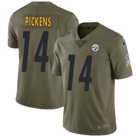 steelers #14 george pickens olive youth stitched nfl limited 2024 salute to service wholesale jersey