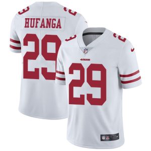 cheap 49ers #29 Talanoa Hufanga White Men's Stitched NFL Vapor Untouchable Limited Jersey