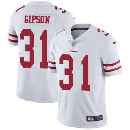 49ers #31 Tashaun Gipson White Men's Stitched NFL Vapor Untouchable Limited Jersey