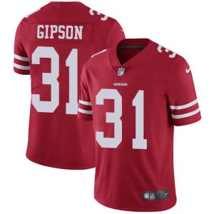 cheap 49ers #31 Tashaun Gipson Red Team Color Men's Stitched NFL Vapor Untouchable Limited Jersey