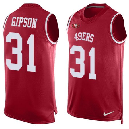 49ers #31 tashaun gipson red team color men's stitched nfl limited tank top cheap jersey