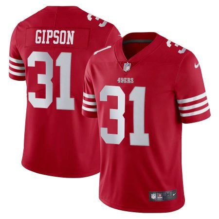 San Francisco 49ers #31 Tashaun Gipson Scarlet Men's 2023-24 Limited Stitched NFL Vapor Untouchable Jersey