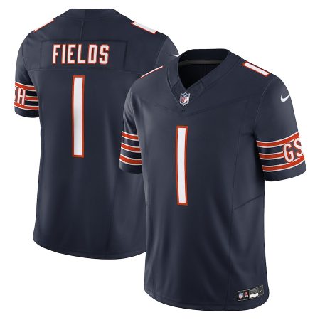 chicago bears #1 justin fields men's navy vapor f.u.s.e. limited cheap jersey