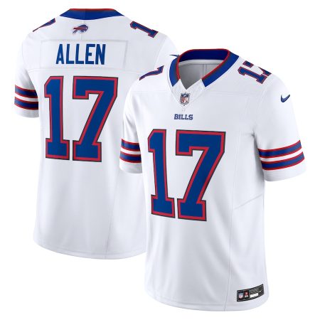 wholesale Buffalo Bills ##17 Josh Allen Men's White Vapor F.U.S.E. Limited Jersey