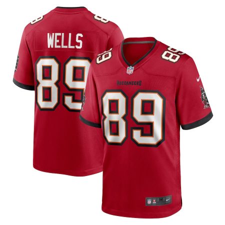 Tampa Bay Buccaneers #89 David Wells Men's NFL Game Jersey - Red