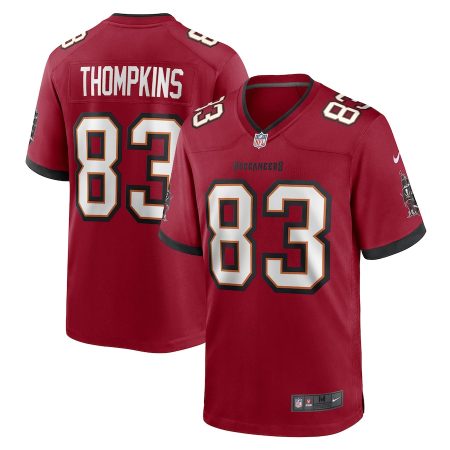 Tampa Bay Buccaneers #83 Deven Thompkins Men's NFL Game Jersey - Red