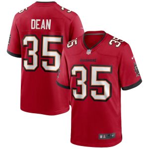 Tampa Bay Buccaneers #35 Jamel Dean Men's NFL Game Jersey - Red