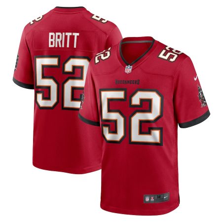 Tampa Bay Buccaneers #52 K.J. Britt Men's NFL Game Jersey - Red