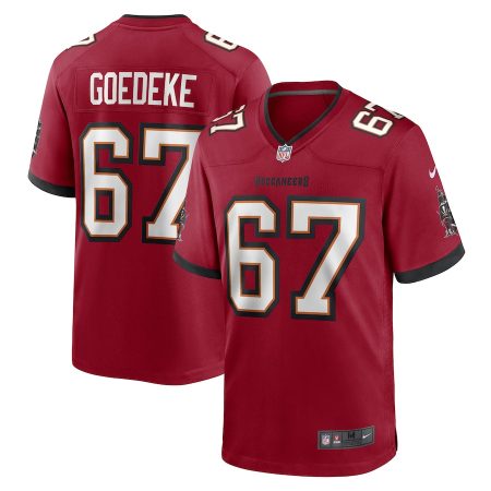 Tampa Bay Buccaneers #67 Luke Goedeke Men's NFL Game Jersey - Red