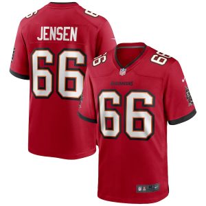 Tampa Bay Buccaneers #66 Ryan Jensen Men's NFL Game Jersey - Red