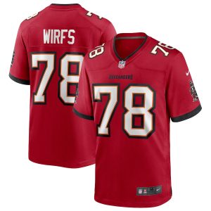 Tampa Bay Buccaneers #78 Tristan Wirfs Men's NFL Game Jersey - Red