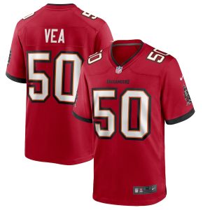 elite Tampa Bay Buccaneers #50 Vita Vea Men's NFL Game Jersey - Red