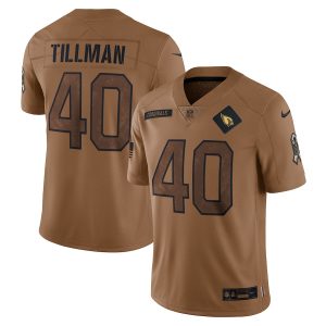 Arizona Cardinals #40 Pat Tillman Men's 2024 Salute To Service Limited Jersey - Brown