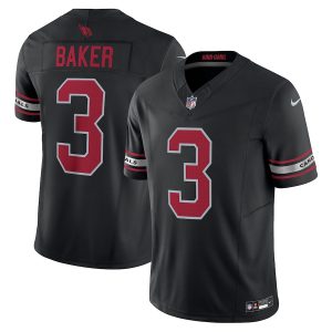 arizona cardinals #3 budda baker men's black vapor f.u.s.e. limited elite jersey