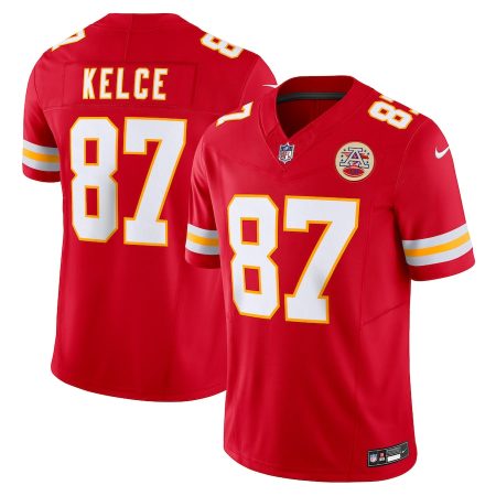 Kansas City Chiefs #87 Travis Kelce Men's Red Vapor F.U.S.E. Limited Jersey