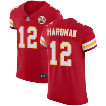 elite Chiefs #12 Mecole Hardman Red Team Color Men's Stitched NFL Vapor Untouchable Elite Jersey