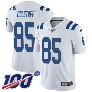 Colts #85 Andrew Ogletree White Men's Stitched NFL 100th Season Vapor Limited Jersey