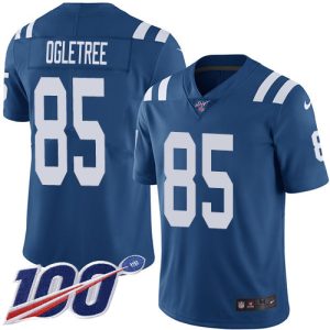 Colts #85 Andrew Ogletree Royal Blue Team Color Men's Stitched NFL 100th Season Vapor Limited Jersey