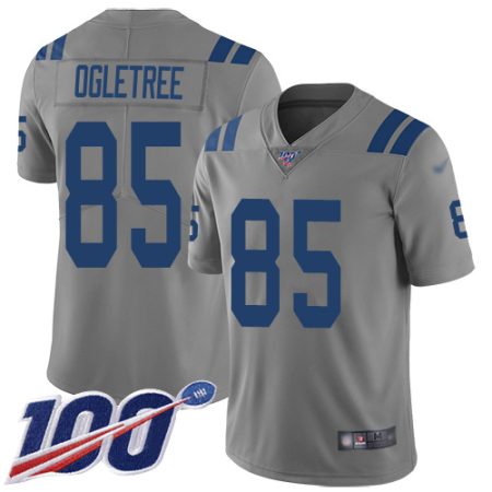 colts #85 andrew ogletree gray men's stitched nfl limited inverted legend 100th season cheap jersey