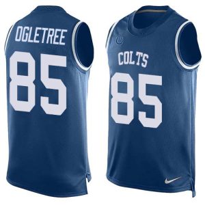 Colts #85 Andrew Ogletree Royal Blue Team Color Men's Stitched NFL Limited Tank Top Jersey