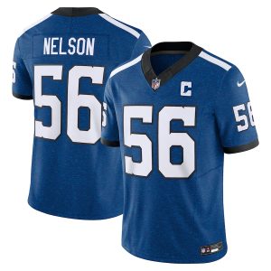 Indianapolis Colts #56 Quenton Nelson Men's Blue Vapor F.U.S.E. Limited Jersey