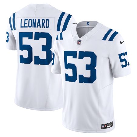 Indianapolis Colts #53 Shaquille Leonard Men's White Vapor F.U.S.E. Limited Jersey