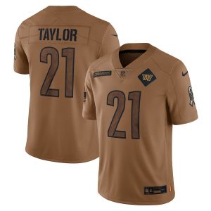 washington commanders #21 sean taylor men's 2024 salute to service limited cheap jersey - brown