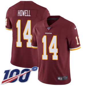 Commanders #14 Sam Howell Burgundy Red Team Color Men's Stitched NFL 100th Season Vapor Limited Jersey