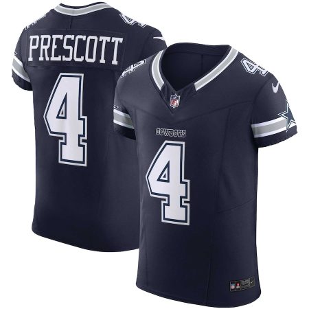 cheap Dallas Cowboys #4 Dak Prescott Men's Navy Vapor F.U.S.E. Elite Jersey