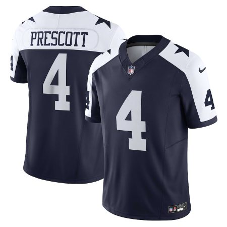 cheap Dallas Cowboys #4 Dak Prescott Men's Navy Vapor F.U.S.E. Limited Jersey