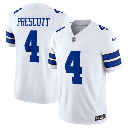 dallas cowboys #4 dak prescott men's white vapor f.u.s.e. limited elite jersey