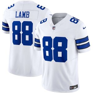 cheap Dallas Cowboys #88 Ceedee Lamb Men's White Vapor F.U.S.E. Limited Jersey