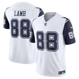 dallas cowboys #88 ceedee lamb men's white vapor f.u.s.e. limited cheap jersey