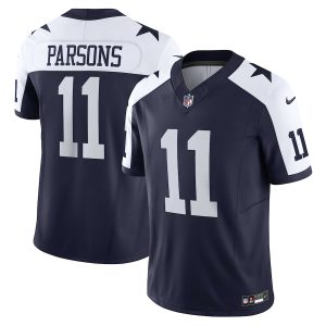 cheap Dallas Cowboys #11 Micah Parsons Men's Navy Vapor F.U.S.E. Limited Jersey