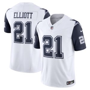 dallas cowboys #21 ezekiel elliott men's white vapor f.u.s.e. limited wholesale jersey